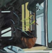 ‡ MAGGIE JAMES (b.1956) oil on panel - entitled verso, 'The Icelandic Rip' on Martin Gallery