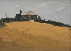 ‡ SIR KYFFIN WILLIAMS RA (1918-2006) oil on canvas - Capel Pensarn, signed with initials, 49 x 66cms
