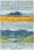 JONAH JONES (1919-2004) limited edition (26/350) print - entitled, 'Llyn Caseg Fraith & Tryfan'