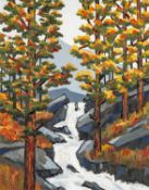 ‡ DAVID BARNES (1942-2021) oil on board - entitled verso, 'Below Siabod', signed verso, 49 x 39cms