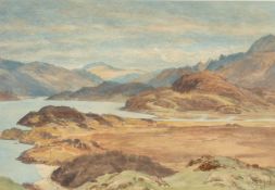WILLIAM GERSHOM COLLINGWOOD (1854-1932) watercolour - entitled verso, 'The Mawddach from Arthog',