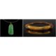 CHINESE JADEITE PENDANT & RATTAN BANGLE, pendant carved as a bamboo stem, apple green tone, yellow - Image 1 of 19