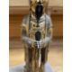 MING DYNASTY GILT LACQUERED BRONZE FIGURE OF AN OFFICIAL, late 17th C, standing in flowing robes - Image 2 of 9