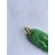 CHINESE JADEITE PENDANT & RATTAN BANGLE, pendant carved as a bamboo stem, apple green tone, yellow - Image 8 of 19