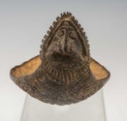 COCONUT SPOON, Abelam or Iatmul, Middle Sepik, Papua New Guinea, handle and underside carved with