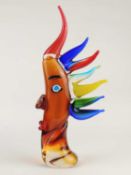 MURANO FACE SCULPTURE, finished in free form coloured glass, 43cms (h) Provenance: The collection of
