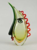 MURANO 'PICASSO' GLASS VASE / EWER, free form face in colours, 35cms (h) Provenance: The