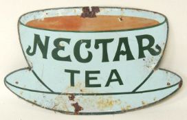 NECTAR TEA ENAMEL SIGN, 53 x 32cms Provenance: The collection of Philip Clarkson Comments: chip to