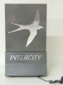 BRITISH RAILWAYS ILLUMINATED SIGN: INTERCITY BOOKING OFFICE, probably 1980s, 55 x 31cms