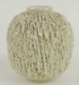 GUNNAR NYLUND FOR RÖRSTRAND: EARLY HEDGEHOG (IGELKOTT) VASE in a pearlescent chamotte glaze,