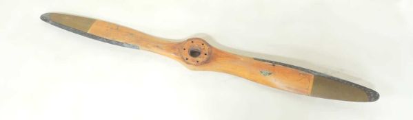 SENSENICH BROTHERS, LITITZ, PA. WOODEN LAMINATE AIRCRAFT PROPELLER, probably 1920s/30s, 180cms (l)