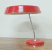 SZARVASI (HUNGARIAN) IRON & METAL INDUSTRY COMPANY VINTAGE TABLE LAMP, model RV-42, 36cms (h), shade