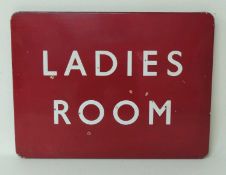 BRITISH RAILWAYS (M) SIGN: 'LADIES' ROOM', 46 x 61cms Provenance: The collection of Philip
