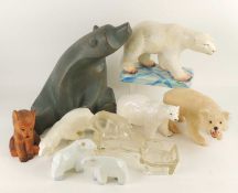 BESWICK POLAR BEAR (8094), 18cms (h); together with a further Beswick model of a polar bear,