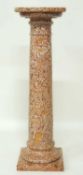 UNUSUAL HARDSTONE IONIC COLUMN STAND, probably composite, 90cms (h), top 26.5cms  Provenance: The