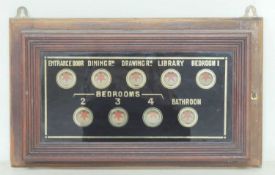 1920s SERVANTS' QUARTERS BELL BOX, 47 x 28cms Provenance: The collection of Philip Clarkson