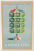 LONDON TRANSPORT TRAVEL POSTER designed by Abram Games (1914-1996), printed by Waterlow & Sons,