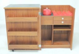 MID-CENTURY TEAK COCKTAIL CABINET, Scandinavian c. 1975, 83 (h) x 61 (w) x 46cms (d) Provenance: The