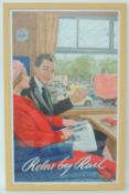 BRITISH RAILWAYS WESTERN REGION 'RELAX BY RAIL' (PR 95) TRAVEL POSTER, printed by Jordison & Co.,