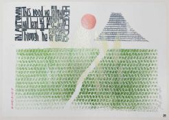 ‡ PAUL PETER PIECH (American, lived/worked Wales, 1920-1996) limited edition (25/25) woodcut print -