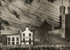 TOM JONES RCA (Welsh, 1936-2017) limited edition (4/40) etching and aquatint - entitled, 'Anglesey