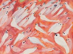 ‡ MAIR DAVIES (Contemporary) oil on paper - entitled verso, 'For What Shall It Profit a Man, If He