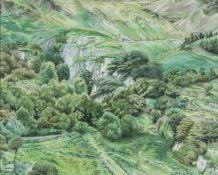 ‡ CUTHBERT HARRY ADAMS (1894-1974) watercolour - entitled verso, 'Castell Mawr, Nant Gwynant',