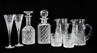 SELECTION OF STUART CRYSTAL BEACONSFIELD PATTERN GLASSWARE including, eight rummer/tumblers, 9cms (