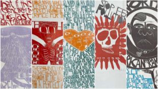‡ PAUL PETER PIECH (American, lived/worked Wales, 1920-1996) limited edition woodcut prints (5) -
