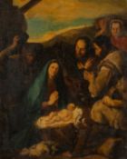 AFTER JUSEPE DE RIBERA (1591-1652) oil on canvas - The Adoration of the Shepherds, 39 x 32cm