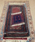 GROUP OF SMALL ORIENTAL RUGS, largest 180 x130cms Provenance: private collection Cardiff Comments: