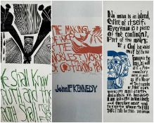 ‡ PAUL PETER PIECH (American, lived / worked Wales, 1920-1996) woodcut prints - a collection of
