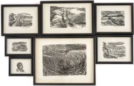 ‡ PETER REDDICK (1924-2010, Gregynog Arts Fellow 1979-80) collection of seven wood engravings -