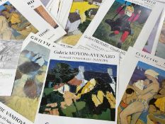 GWILYM PRICHARD & CLAUDIA WILLIAMS poster prints - a collection of approximately forty exhibition