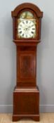 19TH C. SOUTH WALES 8-DAY LONGCASE CLOCK, J. M. Jones, Aberavon, painted 12