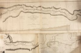 NEATH RIVER & CANAL: THREE LATE 18TH/EARLY 19TH C. PLANS, original watercolour, 'Plan of Part of