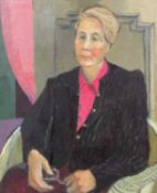 CLAUDIA WILLIAMS (1933-2024) oil on canvas - entitled verso, 'Madame Klots, Isabel', unsigned, dated