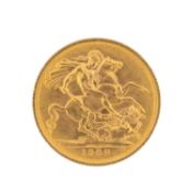 ELIZABETH II GOLD SOVEREIGN, 1968, 7.9g Provenance: consigned from Swansea Comments: light wear