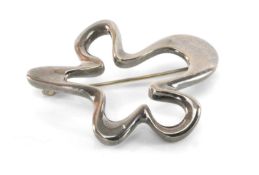 HENNING KOPPEL FOR GEORG JENSEN, silver 'Splash' brooch, fully stamped 'Georg Jensen', '925 S'