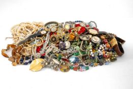 ASSORTED COSTUME JEWELLERY large quantity of necklaces, brooches, earrings etc, viewing