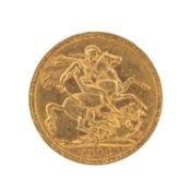 VICTORIA GOLD SOVEREIGN, 1896, Melbourne Mint, 7.9g Provenance: private collection Caerphilly