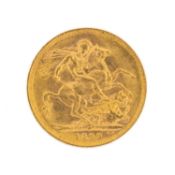 VICTORIA GOLD SOVEREIGN, 1899, Melbourne Mint, 7.9g Provenance: private collection Caerphilly