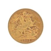 QUEEN VICTORIA SOVEREIGN, 1887, Jubilee head, Melbourne Mint (VF), 7.95g Provenance: deceased estate