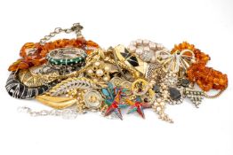 COLLECTION COSTUME JEWELLERY, including designs by Butler & Wilson, Sarah Coventry, Pierre Cardin,