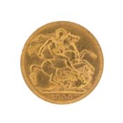 EDWARD VII GOLD SOVEREIGN, 1904, 7.9g Provenance: private collection Caerphilly