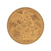 VICTORIA GOLD SOVEREIGN, 1883, Melbourne Mint, young head, 7.9g Provenance: private collection