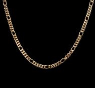 14CT GOLD FLAT CURB LINK NECKLACE, stamped '585', 52.5cms, 27.5g Provenance: private collection