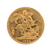 VICTORIA GOLD SOVEREIGN, 1890, 7.9g Provenance: private collection Caerphilly
