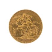 VICTORIA GOLD SOVEREIGN, 1891, 7.9g Provenance: private collection Caerphilly