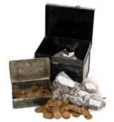 LARGE COLLECTION GB COPPER COINAGE, Victoria to Elizabeth II, 1/2d and 1d, 1/2p etc. loose in bags